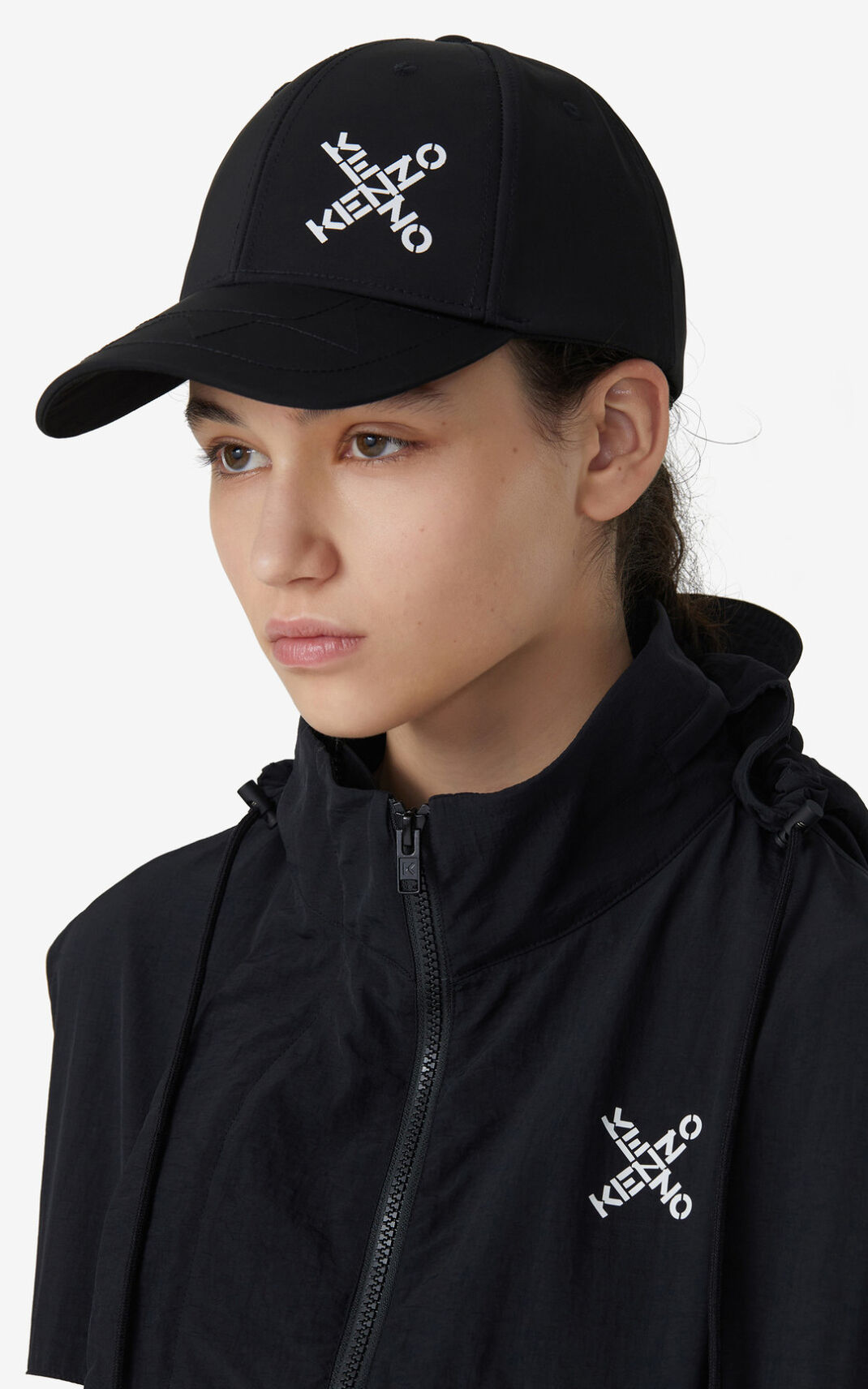 Casquette Kenzo Sport Little X baseball Femme Noir | KCGF-98236